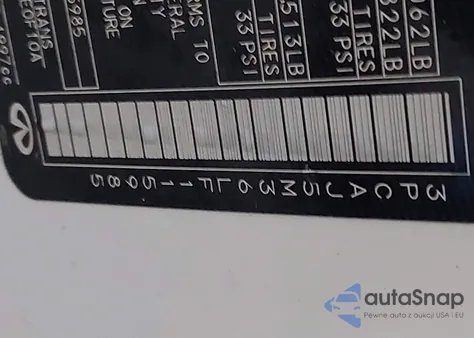 2020 Infiniti Qx50 Luxe Awd из США, поврежденный, VIN 3PCAJ5M36LF115985